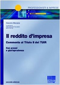 Copertina di Il reddito d'impresa - commento al titolo II del TUIR